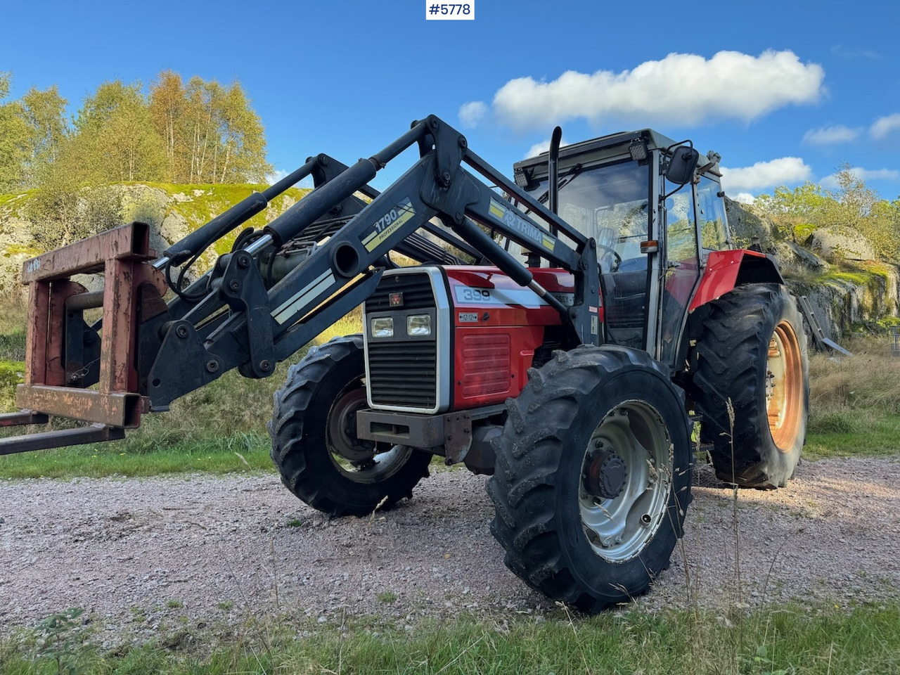 1995 Massey Ferguson 399 w/ front loader. - Traktor: billede 4 1995 Massey Ferguson 399 w/ front loader. - Traktor: billede 4