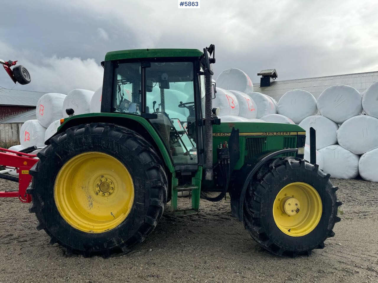 1996 John Deere 6400 4x4 w/ front loader. - Traktor: billede 4 1996 John Deere 6400 4x4 w/ front loader. - Traktor: billede 4