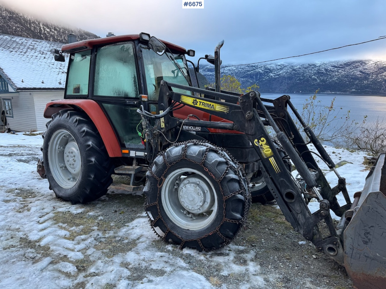 Traktor 1997 New Holland L 85 w/ front loader.: billede 7