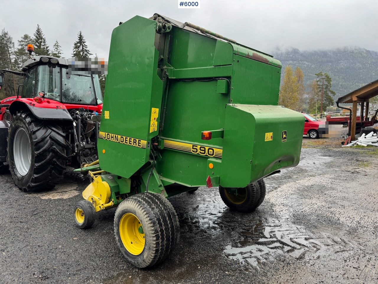 2000 John Deere 590 Round Baler. - Udstyr til hø: billede 3 2000 John Deere 590 Round Baler. - Udstyr til hø: billede 3