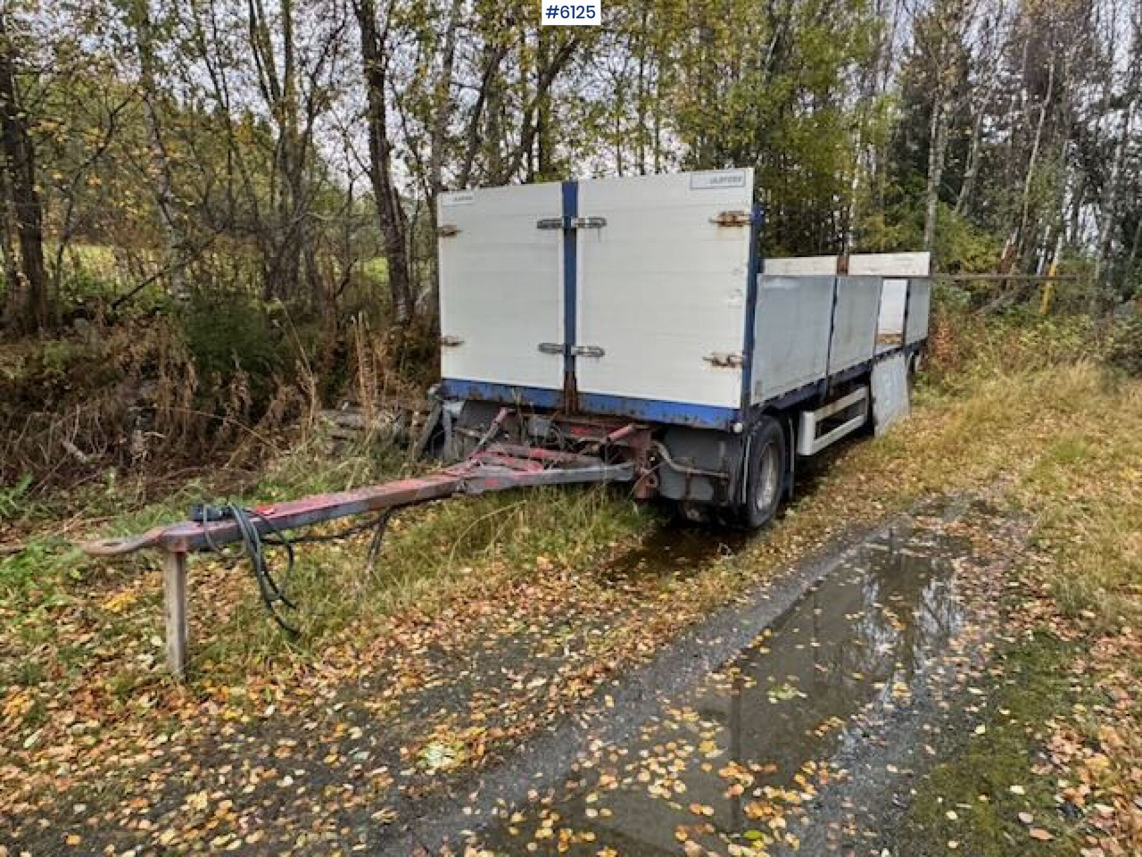 2001 Istrail 3 axle flatbed trailer - Nedbygget platform påhængsvogn: billede 2 2001 Istrail 3 axle flatbed trailer - Nedbygget platform påhængsvogn: billede 2