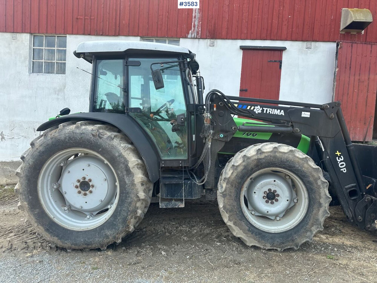 2008 Deutz-Fahr Agrofarm 100 traktor w/ Trima Front loader. See hours! - Traktor: billede 2 2008 Deutz-Fahr Agrofarm 100 traktor w/ Trima Front loader. See hours! - Traktor: billede 2