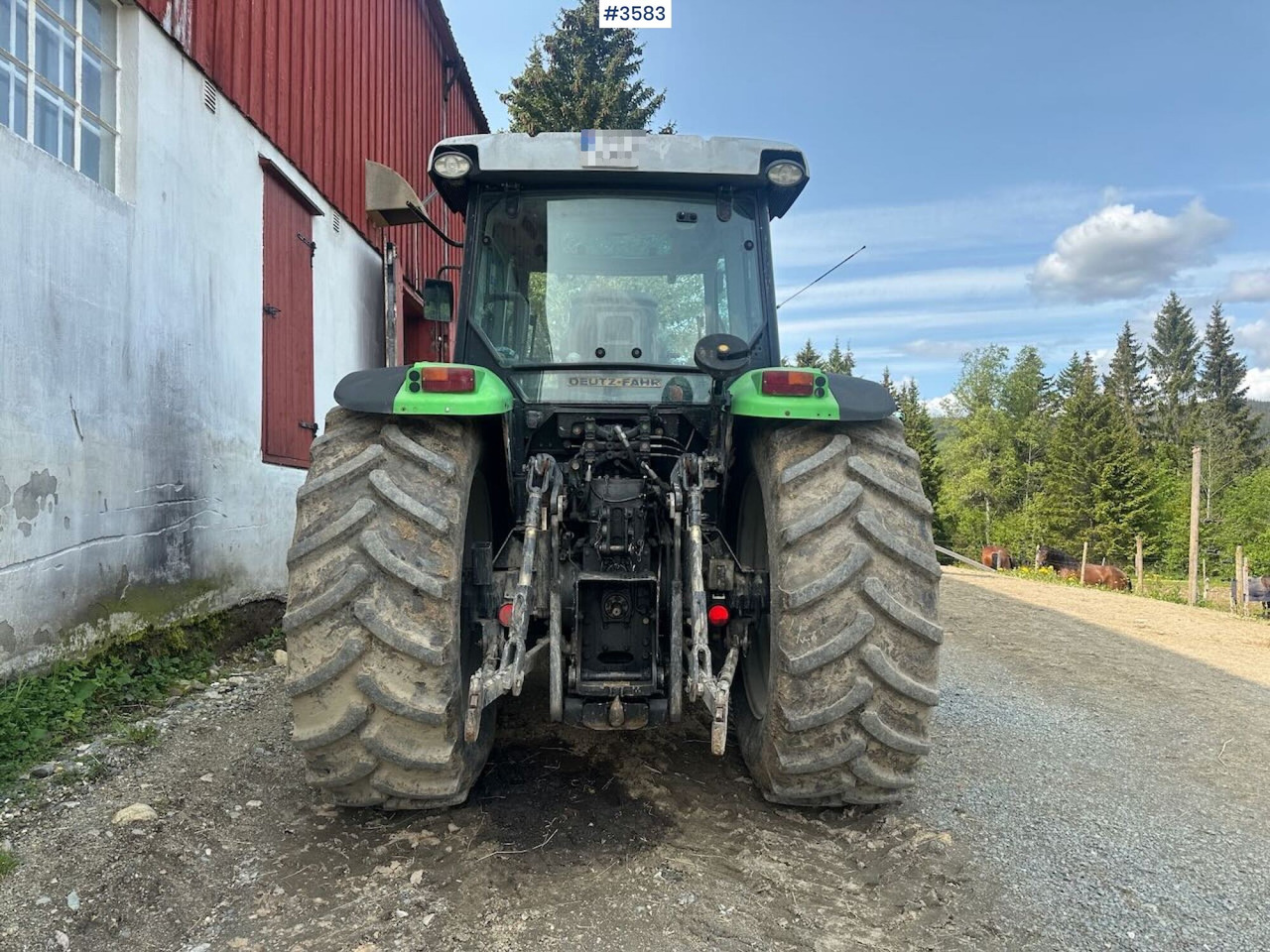 2008 Deutz-Fahr Agrofarm 100 traktor w/ Trima Front loader. See hours! - Traktor: billede 4 2008 Deutz-Fahr Agrofarm 100 traktor w/ Trima Front loader. See hours! - Traktor: billede 4