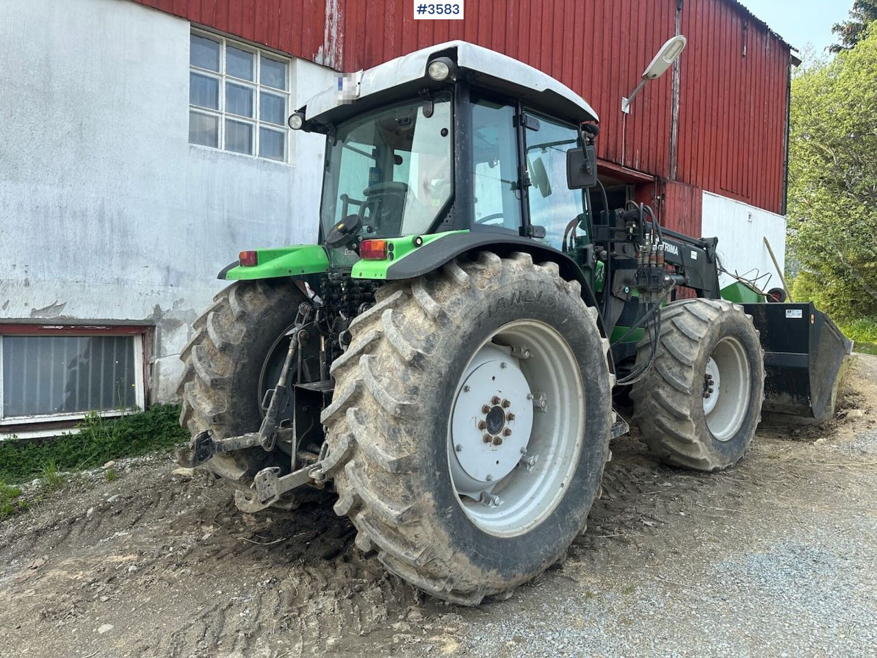 2008 Deutz-Fahr Agrofarm 100 traktor w/ Trima Front loader. See hours! - Traktor: billede 3 2008 Deutz-Fahr Agrofarm 100 traktor w/ Trima Front loader. See hours! - Traktor: billede 3