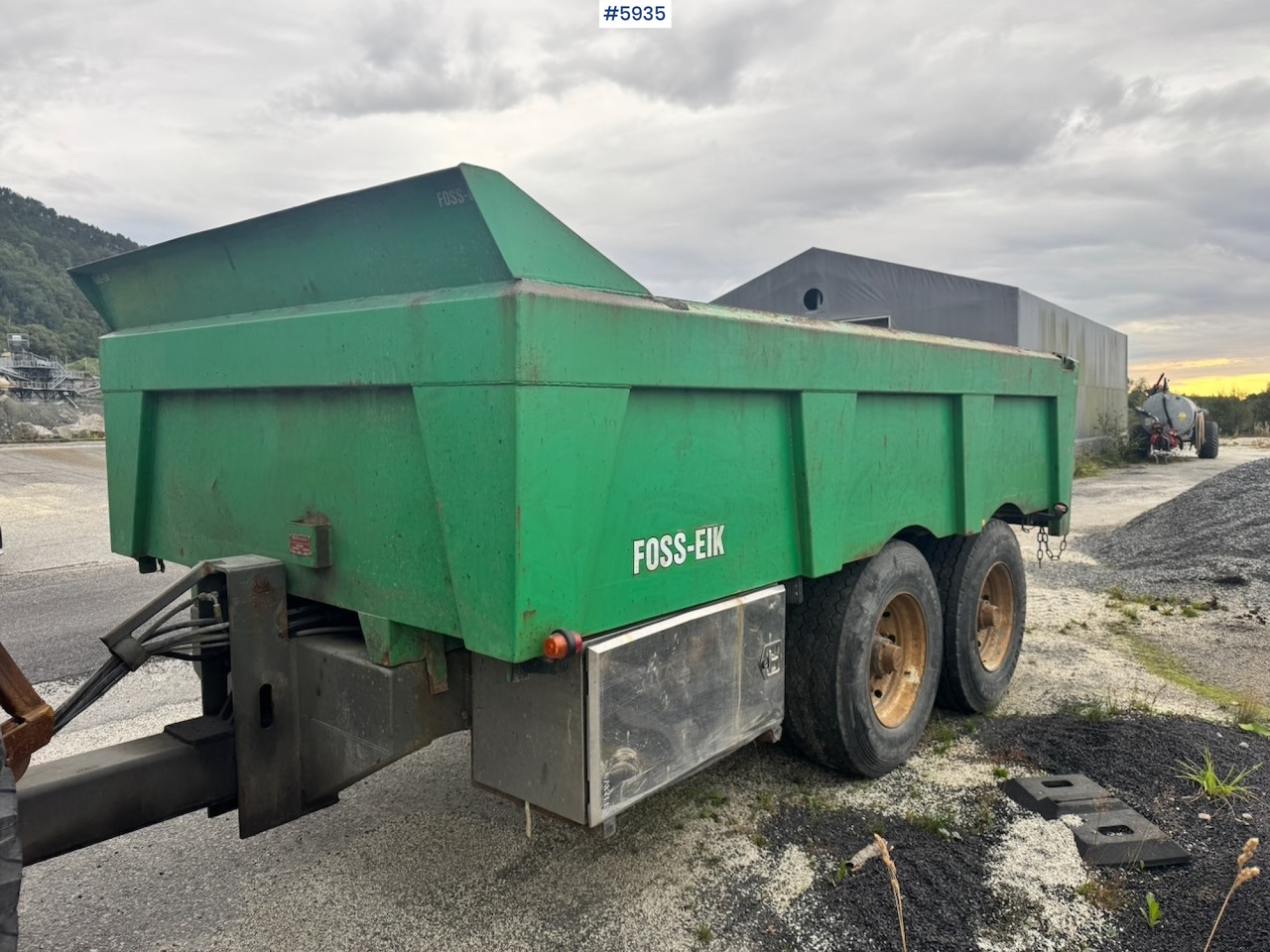 2011 Foss Eik Dumper Trailer. - Landbrugs tipvogn: billede 1 2011 Foss Eik Dumper Trailer. - Landbrugs tipvogn: billede 1