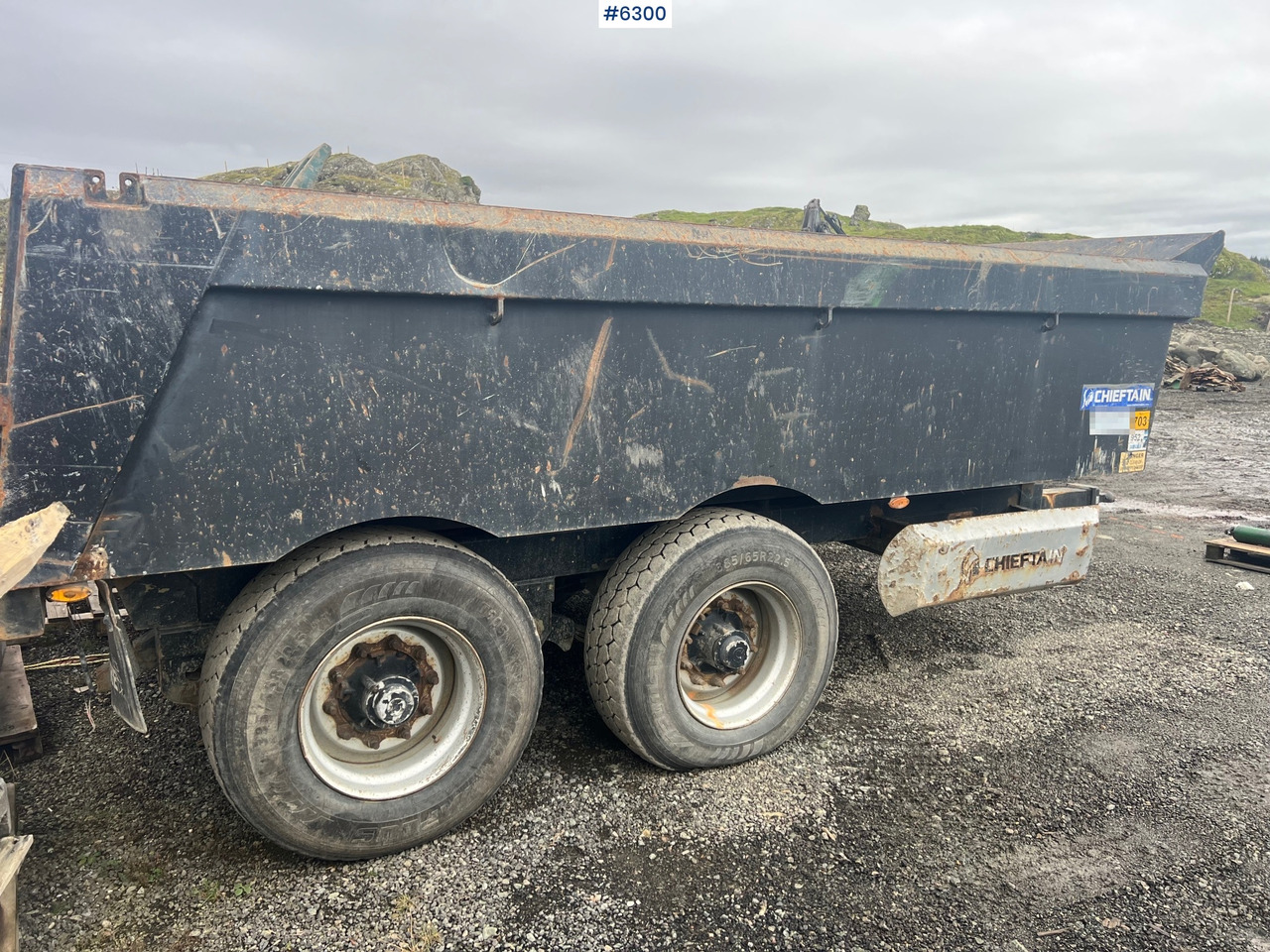 2012 Chieftain 20 ton 2 axle dump trailer - Landbrugs tipvogn: billede 4 2012 Chieftain 20 ton 2 axle dump trailer - Landbrugs tipvogn: billede 4