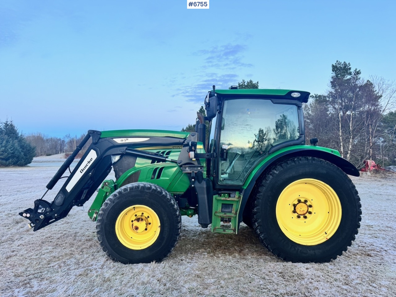 Traktor 2013 John Deere 6125R w/ Front Hydraulics and Front Loader.: billede 10