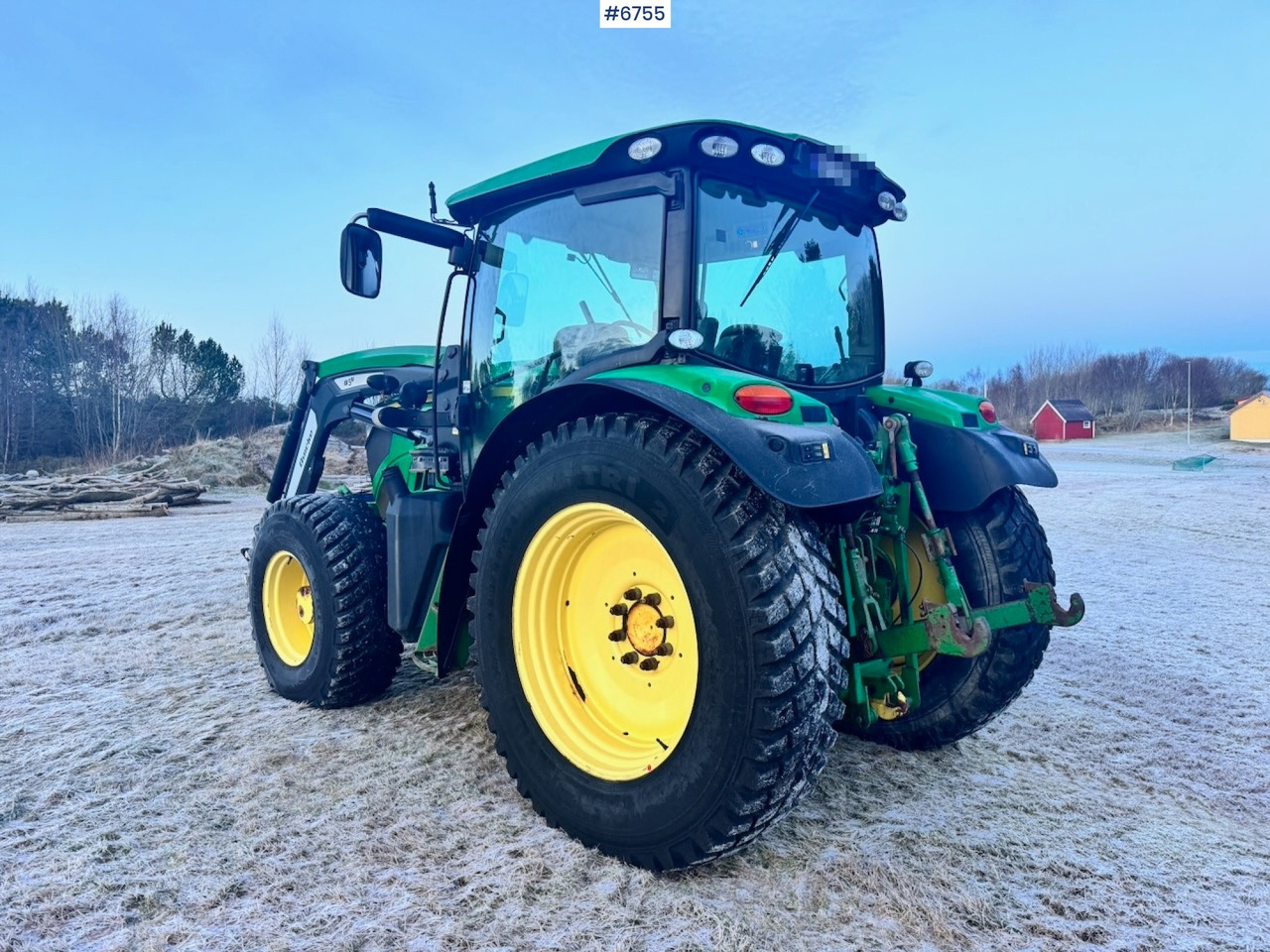Traktor 2013 John Deere 6125R w/ Front Hydraulics and Front Loader.: billede 9