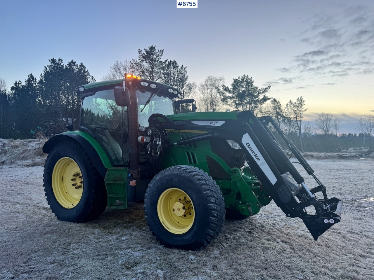 2013 John Deere 6125R w/ Front Hydraulics and Front Loader. - Traktor: billede 4 2013 John Deere 6125R w/ Front Hydraulics and Front Loader. - Traktor: billede 4