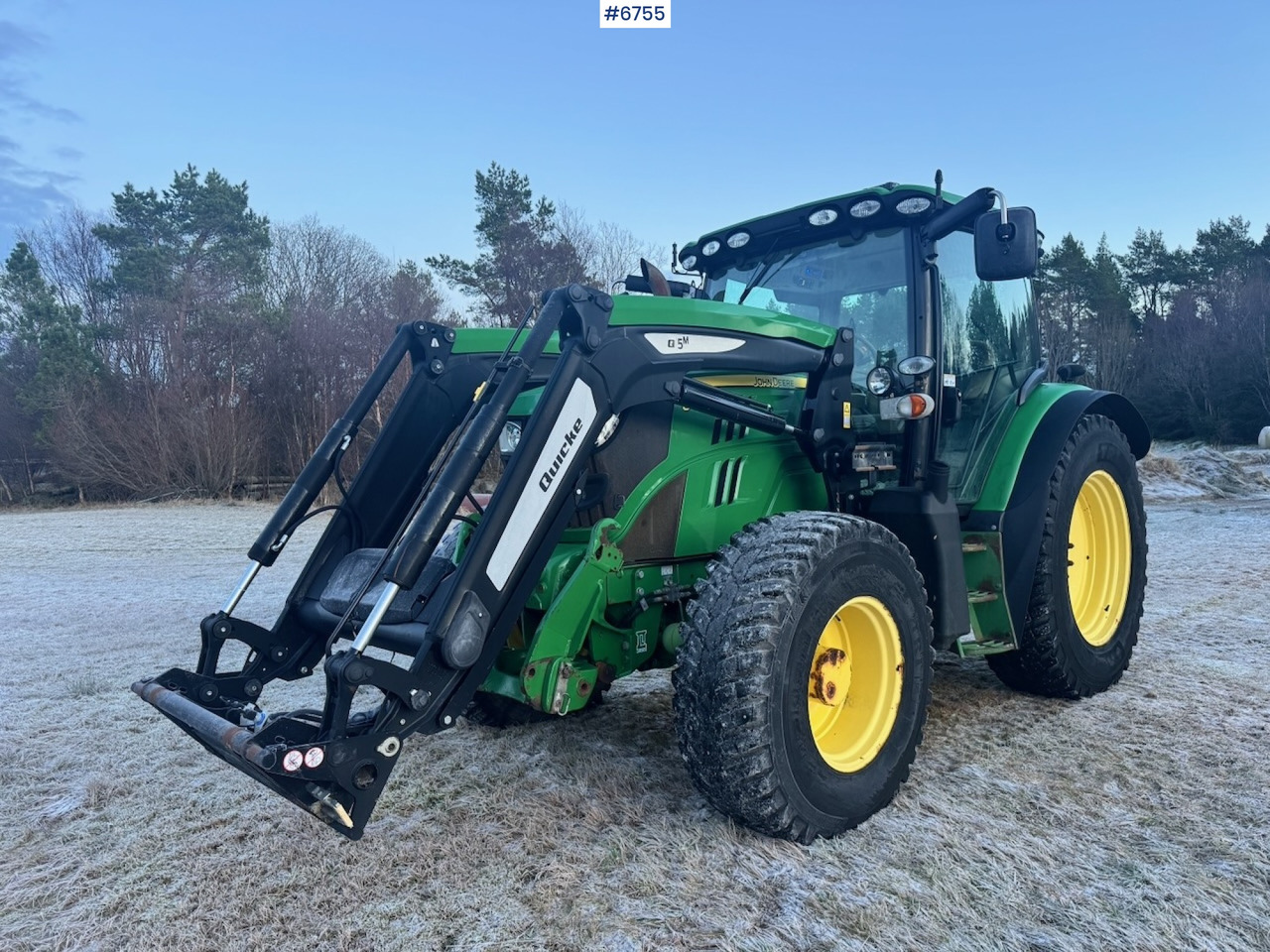 2013 John Deere 6125R w/ Front Hydraulics and Front Loader. - Traktor: billede 1 2013 John Deere 6125R w/ Front Hydraulics and Front Loader. - Traktor: billede 1