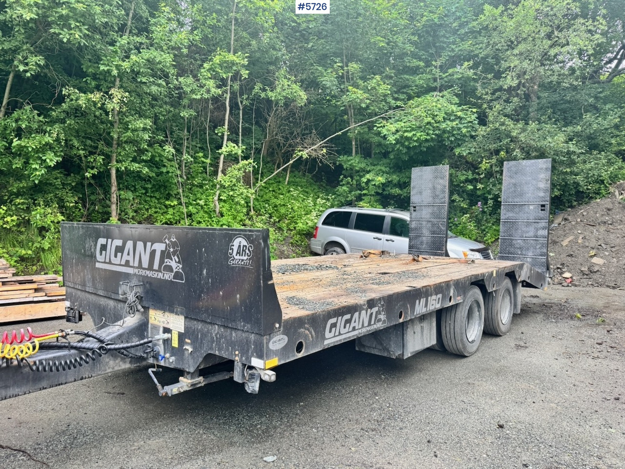 2023 Gigant ML-160 Machine trailer for tractor. - Nedbygget platform påhængsvogn: billede 1 2023 Gigant ML-160 Machine trailer for tractor. - Nedbygget platform påhængsvogn: billede 1