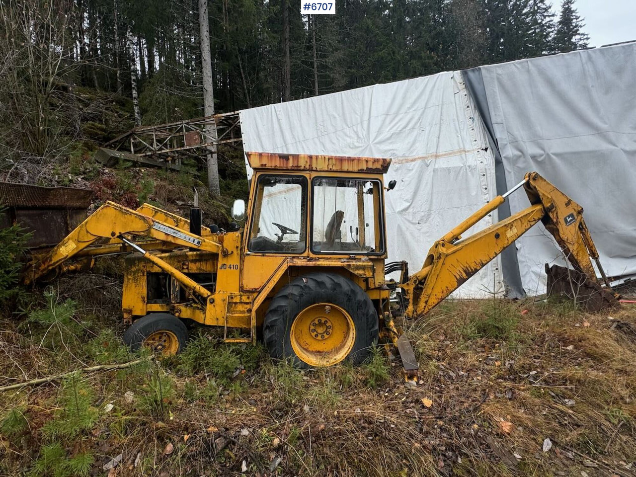John Deere 410 Backhoe loader - Traktor: billede 1 John Deere 410 Backhoe loader - Traktor: billede 1