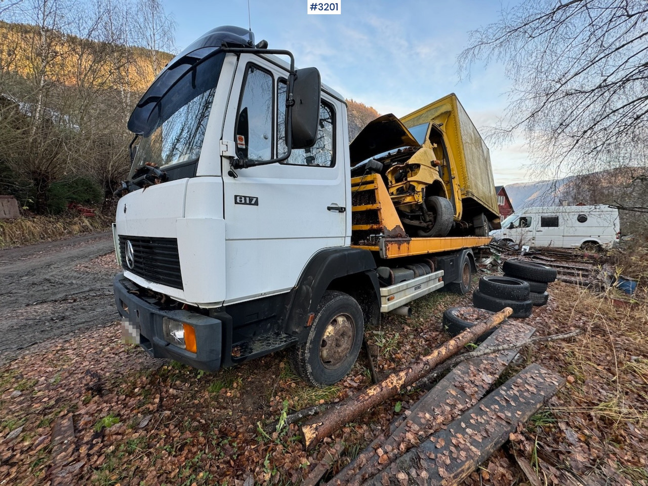 Bjærgningskøretøj Mercedes Benz 817 tow truck: billede 1