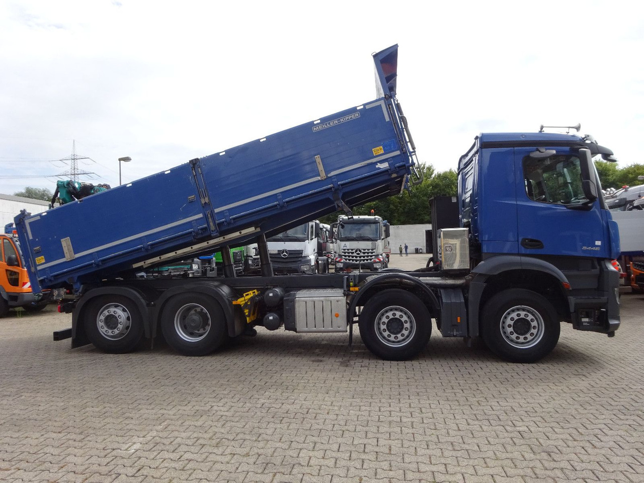 Tipvogn lastbil Mercedes-Benz 3446 Arocs MEILER 3 Seitenkipper 8x2: billede 16
