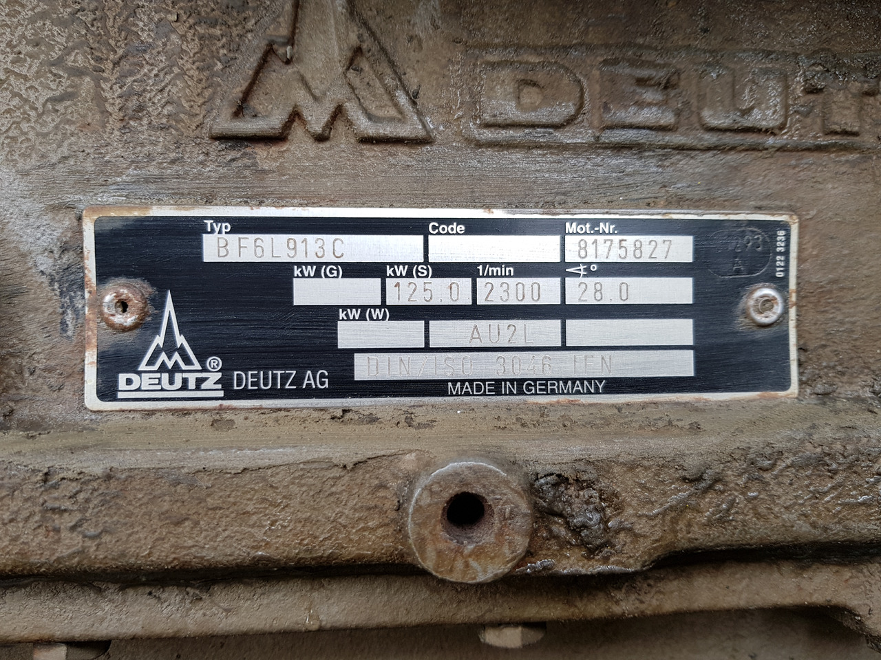 DEUTZ BF6L913C - Motor og reservedele for Entreprenørmaskin: billede 1 DEUTZ BF6L913C - Motor og reservedele for Entreprenørmaskin: billede 1