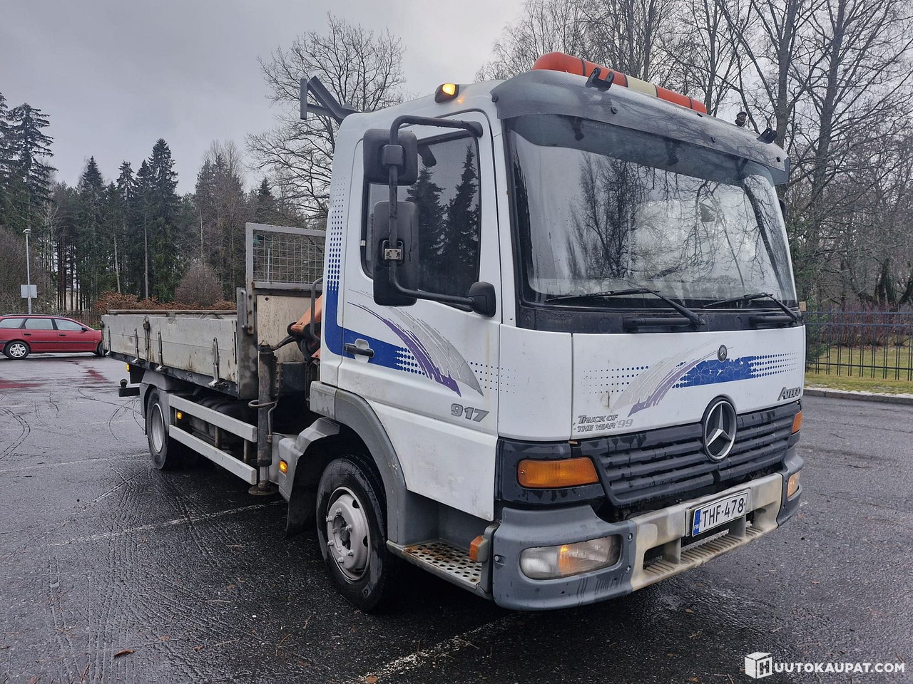 Mercedes-Benz Atego Palfingerillä, 1999, Tampere - Lastbil med lad, Lastbil med kran: billede 3 Mercedes-Benz Atego Palfingerillä, 1999, Tampere - Lastbil med lad, Lastbil med kran: billede 3