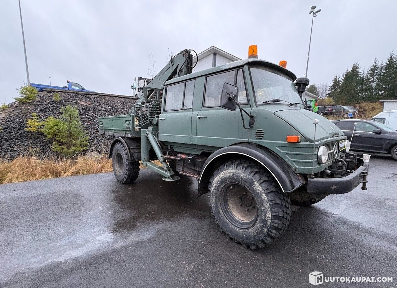 Mercedes-Benz UNIMOG, 5-seat cab, NUMMI crane, 1980, Vihti - Tipvogn lastbil, Lastbil med kran: billede 3 Mercedes-Benz UNIMOG, 5-seat cab, NUMMI crane, 1980, Vihti - Tipvogn lastbil, Lastbil med kran: billede 3