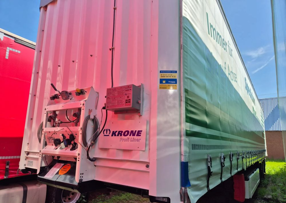 Krone BURTOWA BUDOWLANA VARIOS PÓŁMEGA 385/55 z Niemiec / ALUFELGI / stan bardzo dobry / PODNOSZONA OŚ I DACH / BPW firanka burto-firanka firana burtówka burto firanka - Gardintrailer: billede 5 Krone BURTOWA BUDOWLANA VARIOS PÓŁMEGA 385/55 z Niemiec / ALUFELGI / stan bardzo dobry / PODNOSZONA OŚ I DACH / BPW firanka burto-firanka firana burtówka burto firanka - Gardintrailer: billede 5