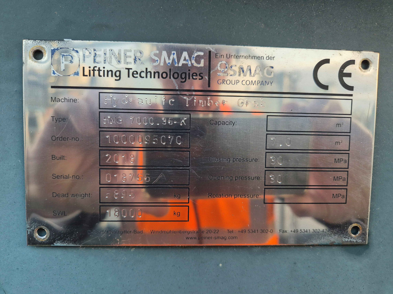 Peiner SMAG HHG.34-K - Grab for Havneudstyr: billede 2 Peiner SMAG HHG.34-K - Grab for Havneudstyr: billede 2