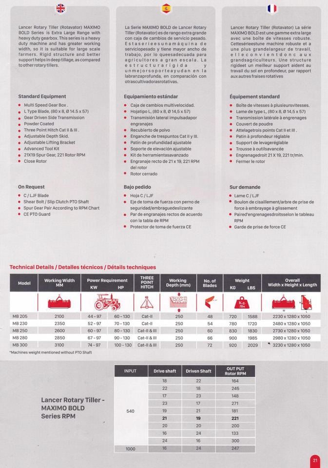 Lancer Maximo Bold 300 - 2-hjulet traktor: billede 4 Lancer Maximo Bold 300 - 2-hjulet traktor: billede 4