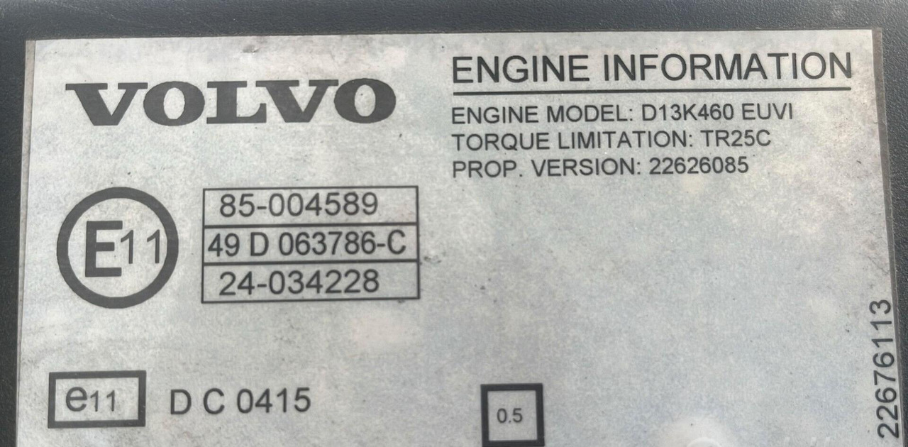 Motore Volvo FH 460 D13K 2019 - Motor for Lastbil: billede 3 Motore Volvo FH 460 D13K 2019 - Motor for Lastbil: billede 3