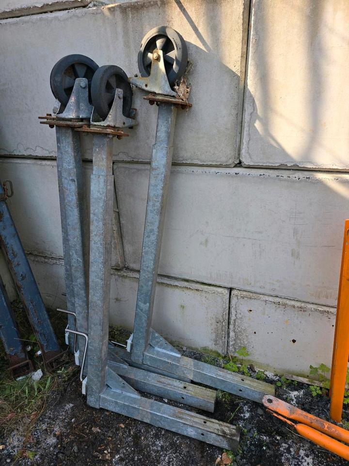 4x Stützen für Salzstreuer Container Wohnkabine Schmidt Epoke Gmeiner Salzsilo Streuautomat Winterdienst - Sand-/ Saltspreder: billede 1 4x Stützen für Salzstreuer Container Wohnkabine Schmidt Epoke Gmeiner Salzsilo Streuautomat Winterdienst - Sand-/ Saltspreder: billede 1