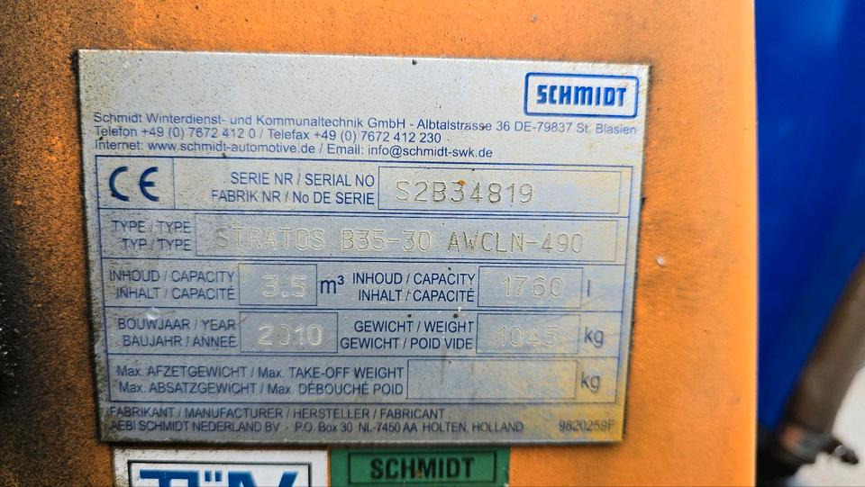 Sand-/ Saltspreder Schmidt Stratos B35-30 AWCLN-490 3,5m3 Salzstreuanhänger Bandstreuer Streuanhänger IMSSF Salzstreuer Winterdienst  Streuautomat Streusilo Solestreuer: billede 13
