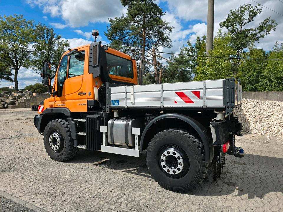 Snerydningsmaskine Unimog U429 NKS-F-UGE-42 Mercedes-Benz 405/10 405/12 UGE Mercedes-Benz U 318 323 327 423 427 429 430 EasyDrive Variopilot Mulag MKM 700 Böschungsmäher Böschungsmulcher Bucher Salzstreuer: billede 13