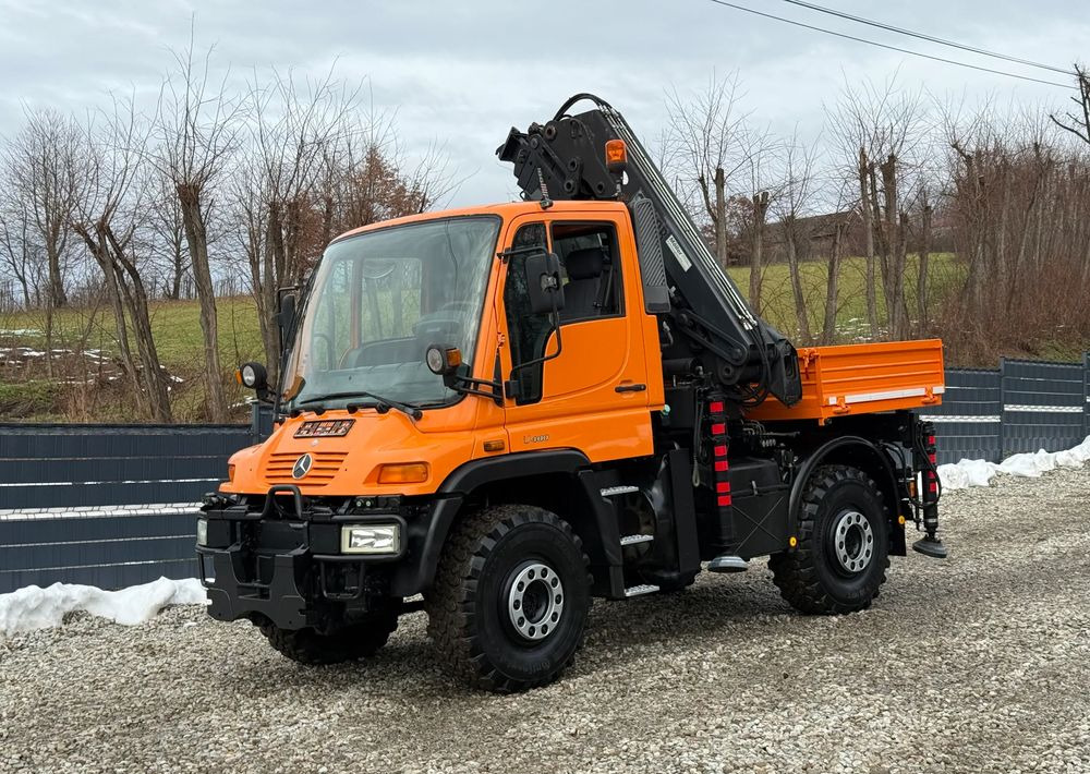Mercedes-Benz * Mercedes Unimog U 400 * HDS HIAB 166 * Specjalny * Energetyka * Kosz do HDS * Stan Idealny - Lastbil med lad, Lastbil med kran: billede 2 Mercedes-Benz * Mercedes Unimog U 400 * HDS HIAB 166 * Specjalny * Energetyka * Kosz do HDS * Stan Idealny - Lastbil med lad, Lastbil med kran: billede 2