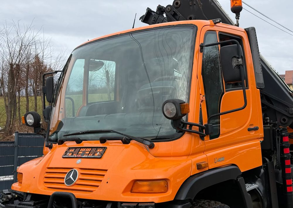 Mercedes-Benz * Mercedes Unimog U 400 * HDS HIAB 166 * Specjalny * Energetyka * Kosz do HDS * Stan Idealny - Lastbil med lad, Lastbil med kran: billede 4 Mercedes-Benz * Mercedes Unimog U 400 * HDS HIAB 166 * Specjalny * Energetyka * Kosz do HDS * Stan Idealny - Lastbil med lad, Lastbil med kran: billede 4