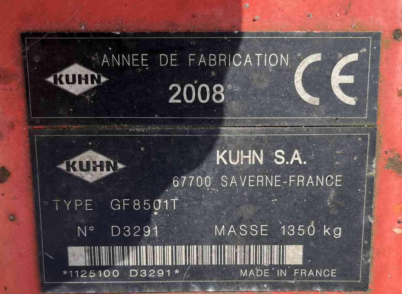 Kuhn GF 8501T Tedder Schudder Kreiselheuer weidebouwmachines - Høvender: billede 4 Kuhn GF 8501T Tedder Schudder Kreiselheuer weidebouwmachines - Høvender: billede 4