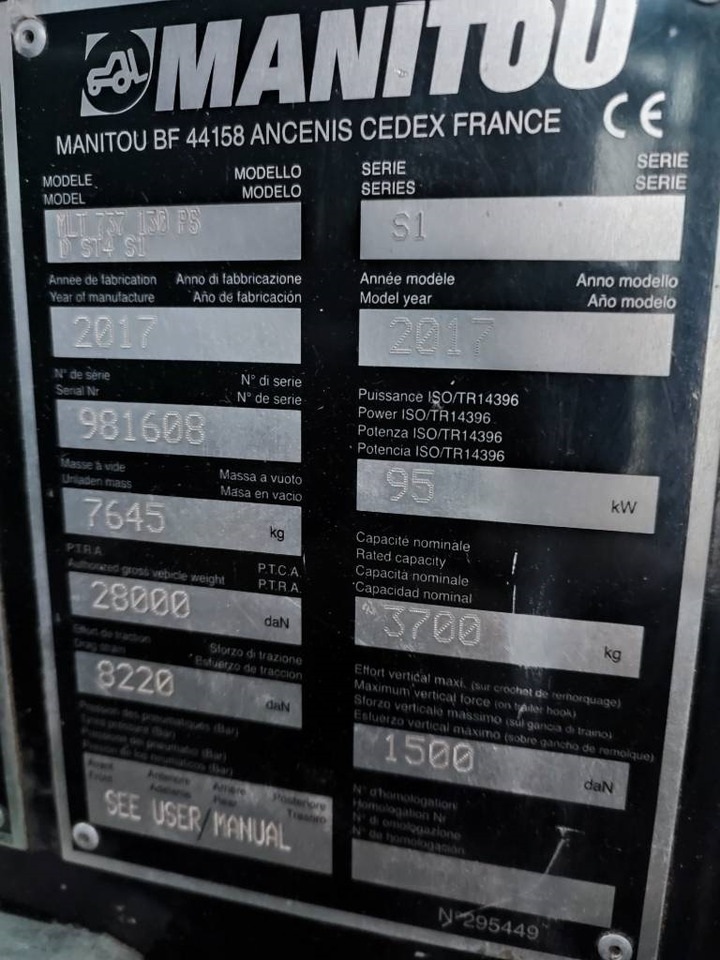 Manitou MLT 737 130 PS+ - Teleskop truck: billede 5 Manitou MLT 737 130 PS+ - Teleskop truck: billede 5