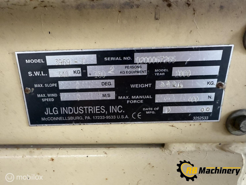 Onbekend merken JLG 3969 - Sakselift: billede 4 Onbekend merken JLG 3969 - Sakselift: billede 4