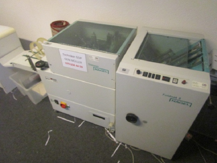 FALZ- UND HEFTMASCHINE NAGEL FOLDNAK 8 MIT TRIMMER - Falsemaskine: billede 2 FALZ- UND HEFTMASCHINE NAGEL FOLDNAK 8 MIT TRIMMER - Falsemaskine: billede 2