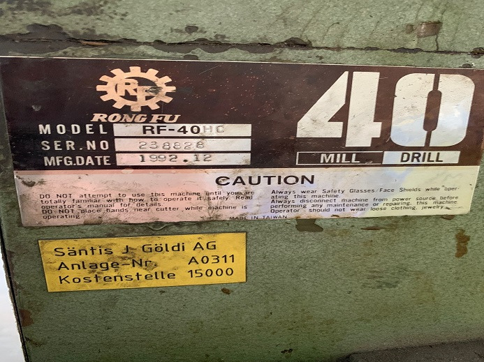 STÄNDERBOHRMASCHINE RF-40HC - Trykmaskine: billede 4 STÄNDERBOHRMASCHINE RF-40HC - Trykmaskine: billede 4