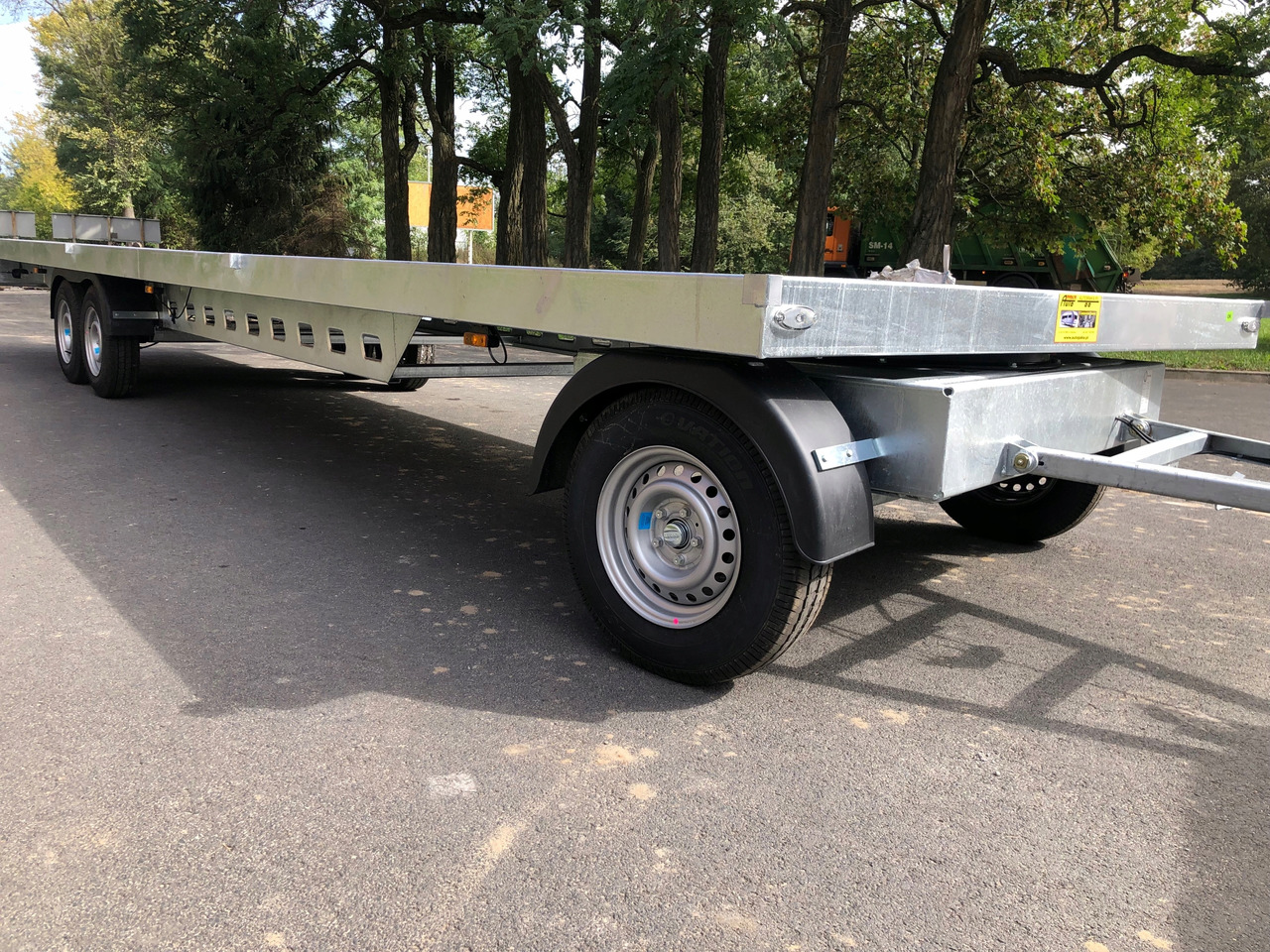 PRZYCZEPA OBROTNICA PLATFORMA 8m 3500 KG / TURNTABLE PLATFORM TRAILER 8m 3500 KG - Ladtrailer: billede 5 PRZYCZEPA OBROTNICA PLATFORMA 8m 3500 KG / TURNTABLE PLATFORM TRAILER 8m 3500 KG - Ladtrailer: billede 5