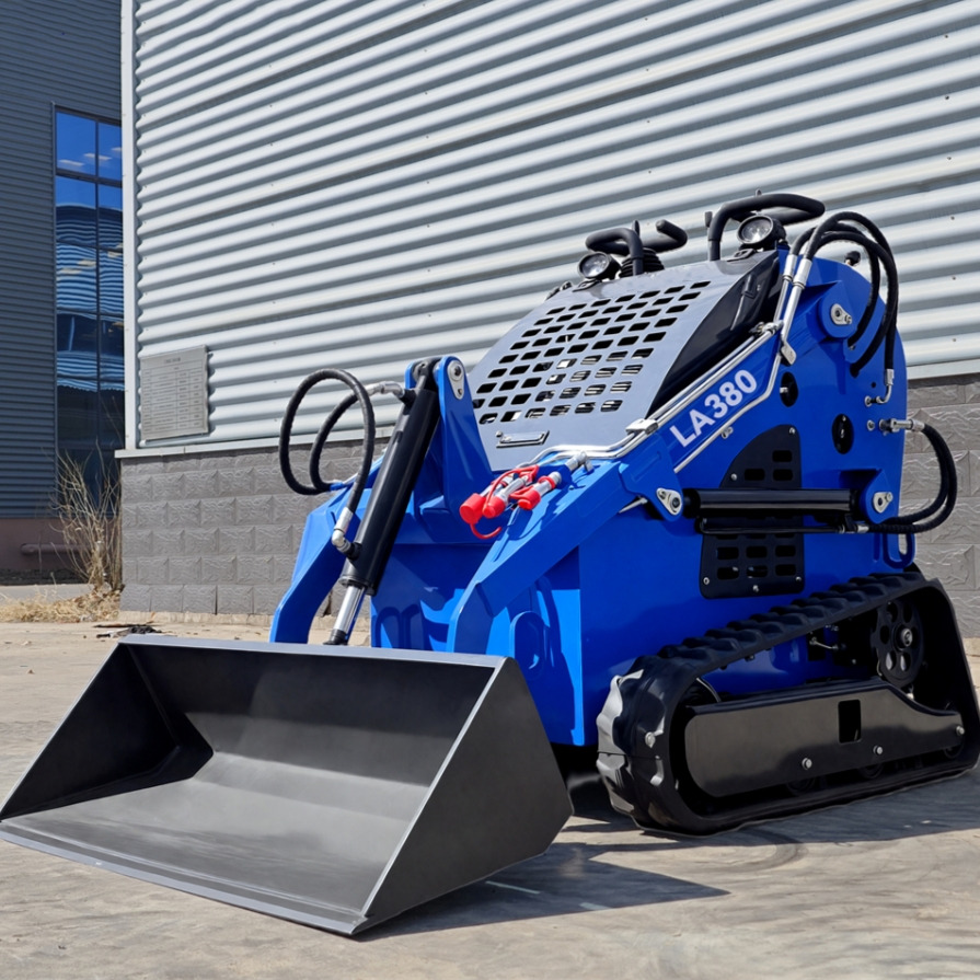 LEZUM LA380 Mini Skid Steer Loader Compact Track Diesel Cheap Mini Skid Steer Loader For Sale With Mini Skid Steer Attachments 4 In 1 Bucket - Skridstyret minilæsser: billede 1 LEZUM LA380 Mini Skid Steer Loader Compact Track Diesel Cheap Mini Skid Steer Loader For Sale With Mini Skid Steer Attachments 4 In 1 Bucket - Skridstyret minilæsser: billede 1