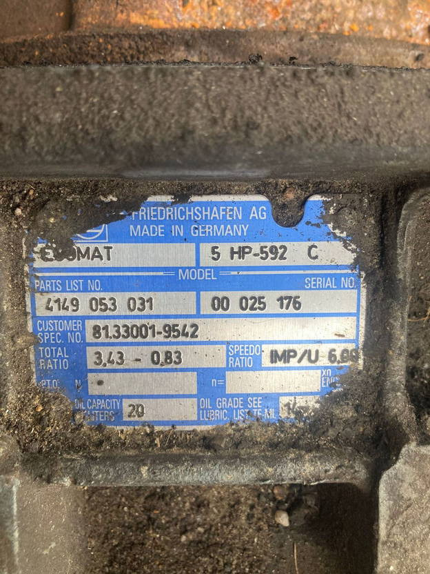 ZF Getriebe ZF 5HP 592C 5HP592C 4149053031 MAN A21 A23 Ecomat - Gearkasse for Bus: billede 2 ZF Getriebe ZF 5HP 592C 5HP592C 4149053031 MAN A21 A23 Ecomat - Gearkasse for Bus: billede 2