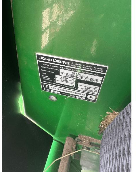 JOHN DEERE 864 - Rundballepresse: billede 5 JOHN DEERE 864 - Rundballepresse: billede 5