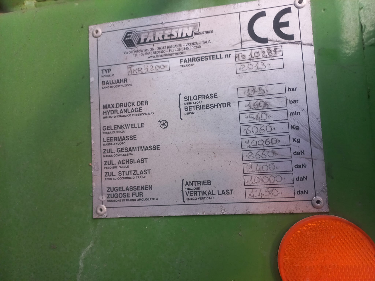 FARESIN TMR 1200 TEHNOLOGICAL TRAILER - Fuldfoderblander: billede 5 FARESIN TMR 1200 TEHNOLOGICAL TRAILER - Fuldfoderblander: billede 5