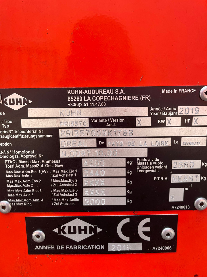 Udstyr til kvæg KUHN Primor 3570M hinattava paalisilppuri: billede 6 Udstyr til kvæg KUHN Primor 3570M hinattava paalisilppuri: billede 6