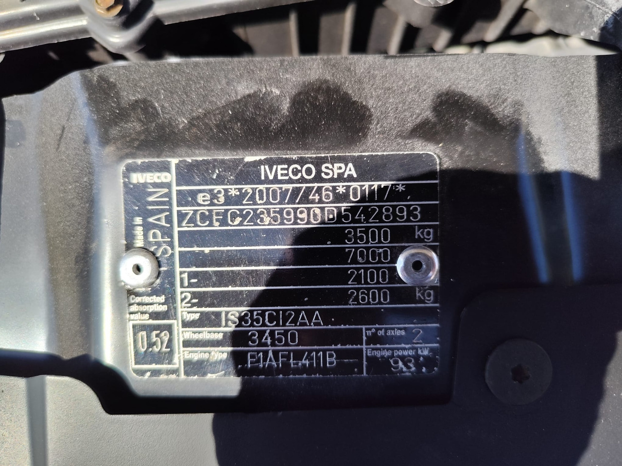 IVECO DAILY 35C13 - Ladbil med tip: billede 2 IVECO DAILY 35C13 - Ladbil med tip: billede 2