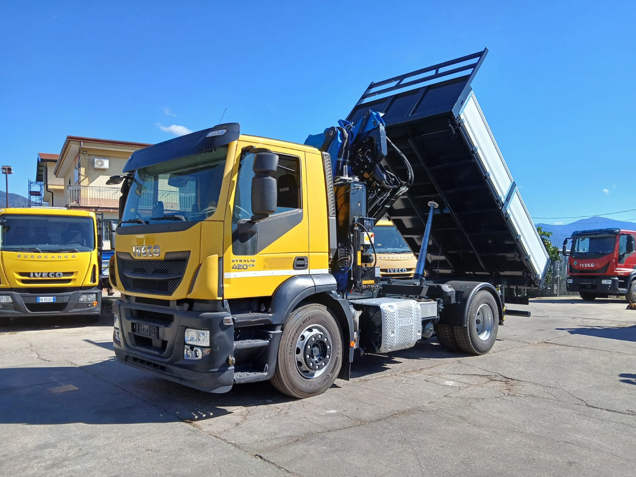 Lastbil med kran, Tipvogn lastbil IVECO STRALIS HI-STREET AD190S42: billede 30