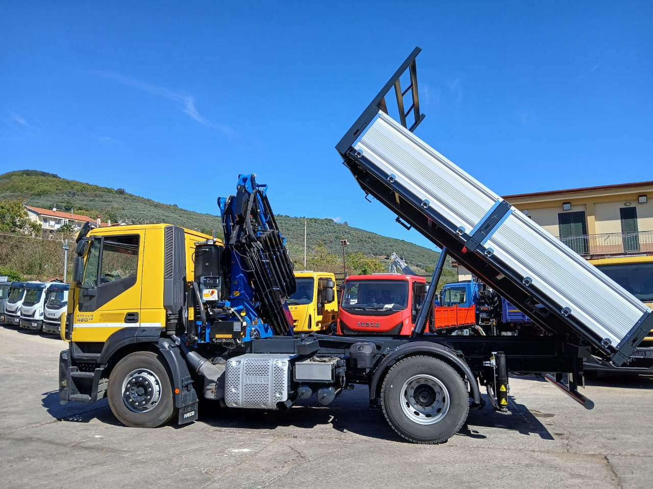 Lastbil med kran, Tipvogn lastbil IVECO STRALIS HI-STREET AD190S42: billede 14