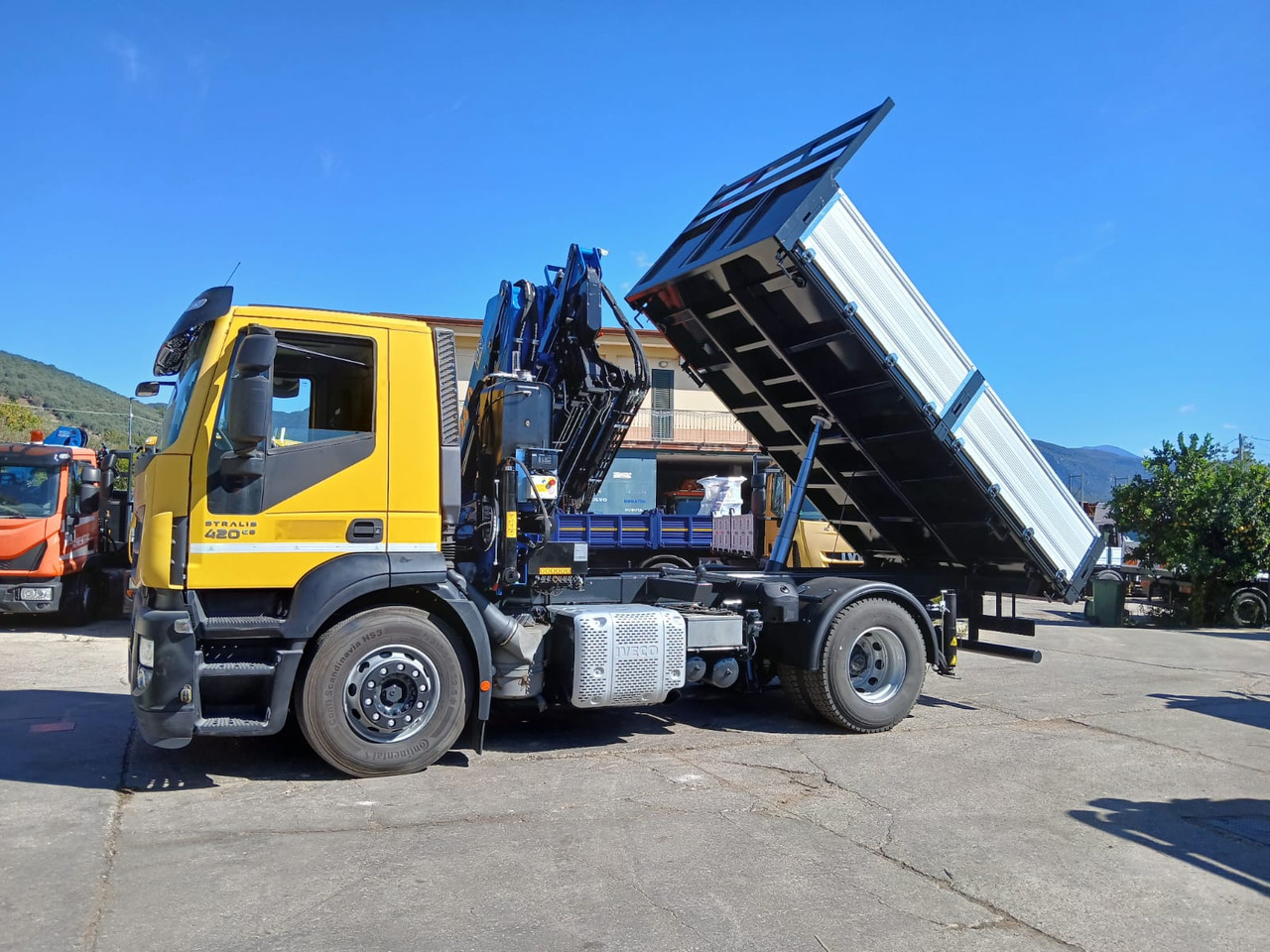 Lastbil med kran, Tipvogn lastbil IVECO STRALIS HI-STREET AD190S42: billede 32