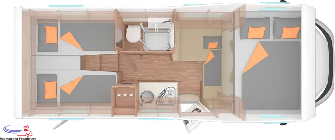 Wohnmobil Weinsberg CaraHome 650 MEG - Autocamper med alkove: billede 4 Wohnmobil Weinsberg CaraHome 650 MEG - Autocamper med alkove: billede 4