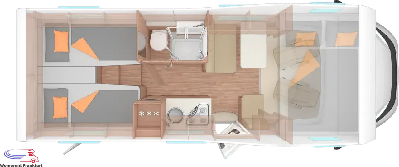Wohnmobil Weinsberg CaraHome 650 MEG - Autocamper med alkove: billede 3 Wohnmobil Weinsberg CaraHome 650 MEG - Autocamper med alkove: billede 3
