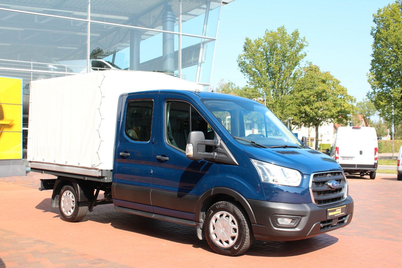 Ford Transit Pritsche 310 L2 Doka Plane el. Sitz - Varebil med presenning, Mandskabsbil: billede 1 Ford Transit Pritsche 310 L2 Doka Plane el. Sitz - Varebil med presenning, Mandskabsbil: billede 1