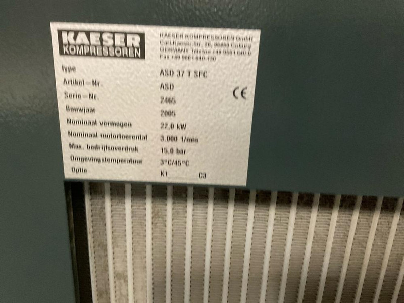 Kaeser ASD 37 T SFC - Digital trykmaskine: billede 4 Kaeser ASD 37 T SFC - Digital trykmaskine: billede 4