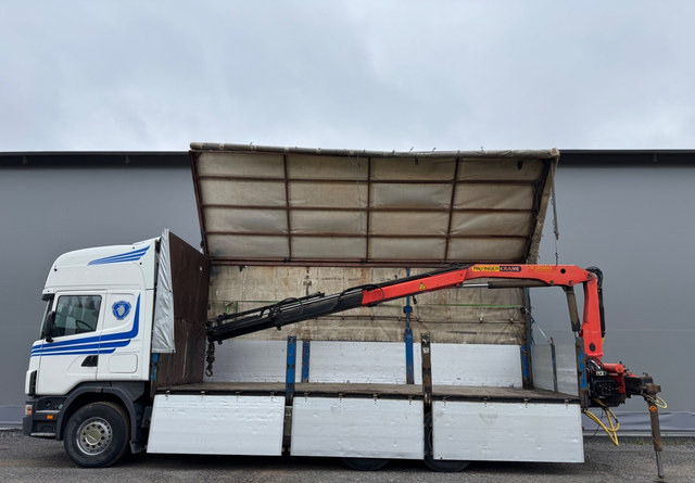 ScaniaScania 144G 6x2 - Lastbil varevogn, Lastbil med kran: billede 1 ScaniaScania 144G 6x2 - Lastbil varevogn, Lastbil med kran: billede 1